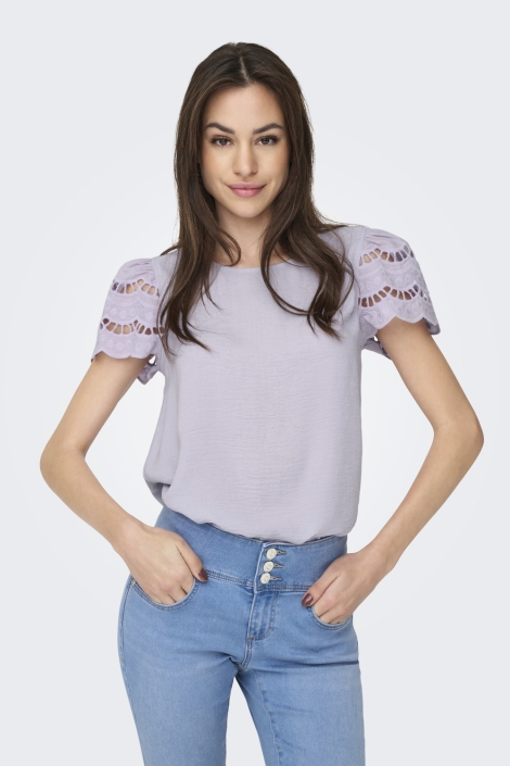 Jacqueline de Yong jdyhannah life s/s lace top wvn